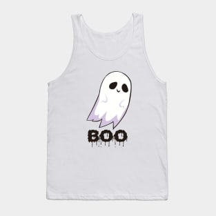 cute funny ghost , halloween boo Tank Top